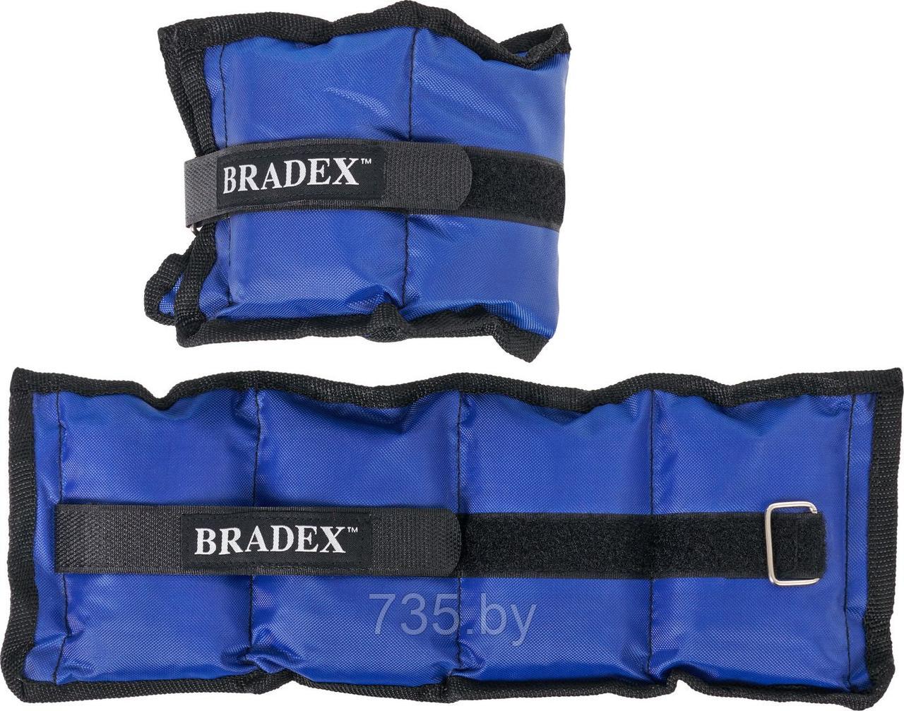 Утяжелители для рук и ног Bradex SF 0740, 2 шт.*0,5 кг, синие, полиэстер - фото 2 - id-p194222388