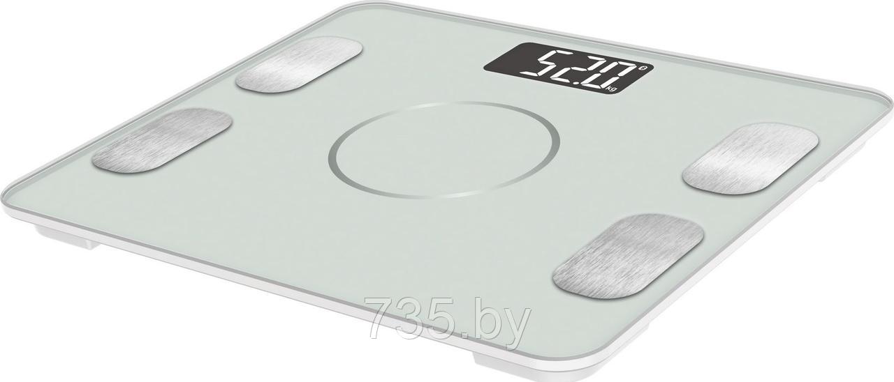 Умные напольные весы с функцией Bluetooth, белые - фото 2 - id-p175812157