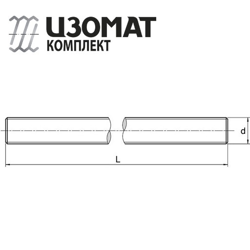 Шпилька резьбовая М20 нестандартная длина DIN 975 производителя - фото 2 - id-p193921701
