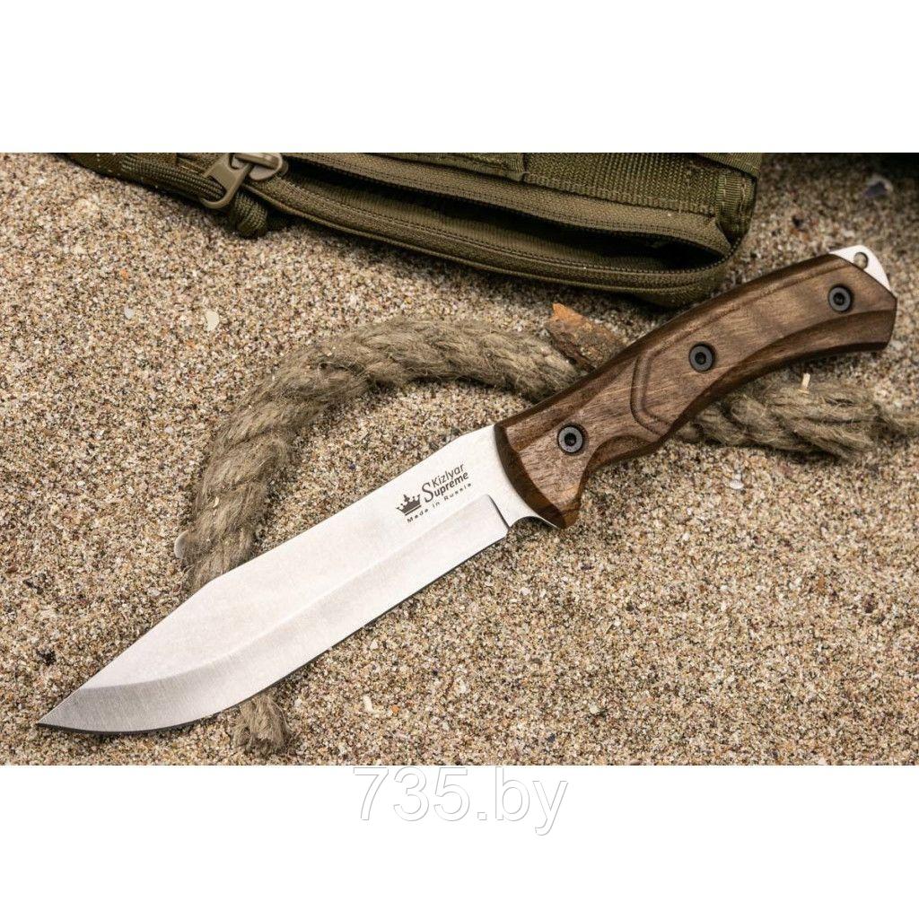 Нож Safari AUS-8 SW (Stonewash, деревянная рукоять) - фото 1 - id-p194223333
