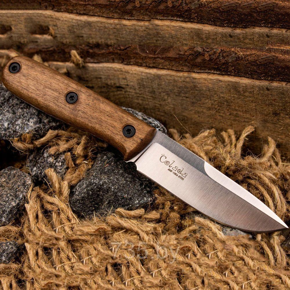 Нож Colada AUS-10 Cobalt SW (Stonewash, деревянная рукоять) - фото 1 - id-p194223339