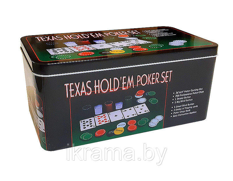 Набор для покера Holdem Light на 200 фишек с номиналом - фото 4 - id-p82219168