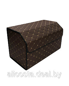Органайзер автомобильный Alicosta, 600 x 350 x 300 (мм), экокожа, шоколадный