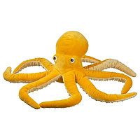 IKEA/  БЛАВИНГАД Мягкая игрушка, осьминог/желтый,50 см