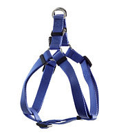 Шлейка нейлоновая для собак "Стандарт" (синий) M 20*530-770 мм
