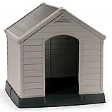 Будка пластиковая уличная Dog House,серая, фото 2