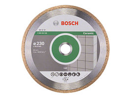 Алмазный круг 230х25.4 мм по керамике сплошн. Standard for Ceramic BOSCH (сухая резка)