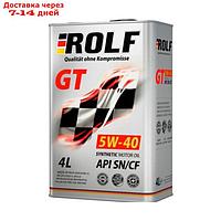 Моторное масло Rolf GT 5W-40 SN/CF синтетическое, 4 л