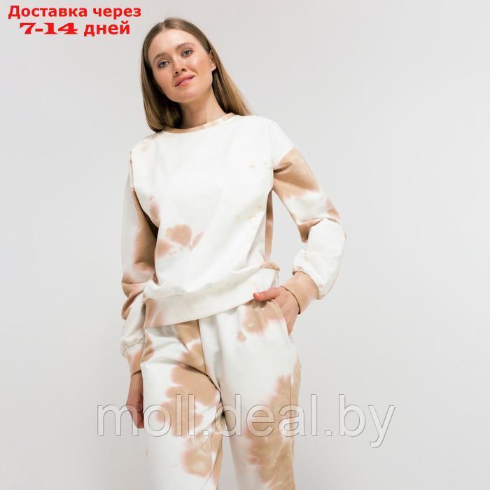 Свитшот женский MINAKU: Casual Collection цвет бежевый, р-р 48 - фото 1 - id-p193966171