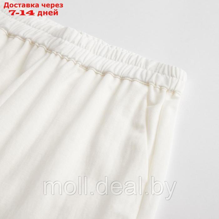 Пижама женская (сорочка, брюки) MINAKU: Home collection цвет белый, р-р 52 - фото 2 - id-p193966202