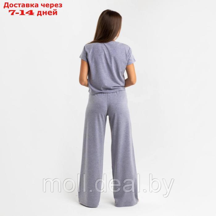 Комплект женский (футболка и брюки) KAFTAN "Basic" р. 40-42, серый - фото 6 - id-p193966479