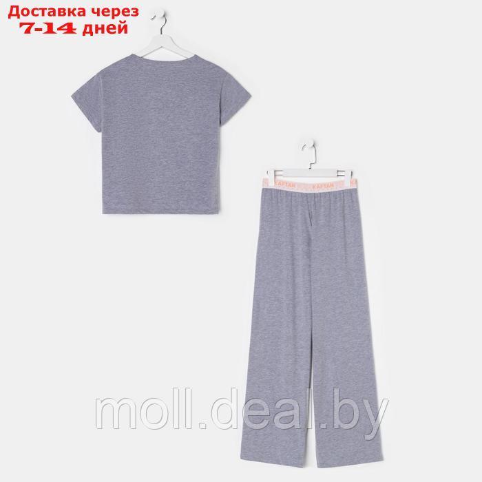 Комплект женский (футболка и брюки) KAFTAN "Basic" р. 44-46, серый - фото 9 - id-p193966480
