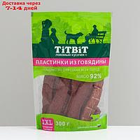 Лакомство TitBit для собак Пластинки из говядины для всех пород, 300 г