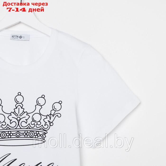 Пижама женская (футболка и брюки) KAFTAN "Crown" р. 40-42 - фото 4 - id-p193966511