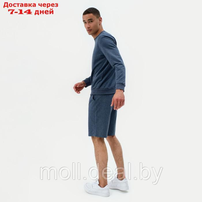 Свитшот мужской MINAKU: Casual collection MAN цвет индиго меланж, размер 50 - фото 3 - id-p193966535