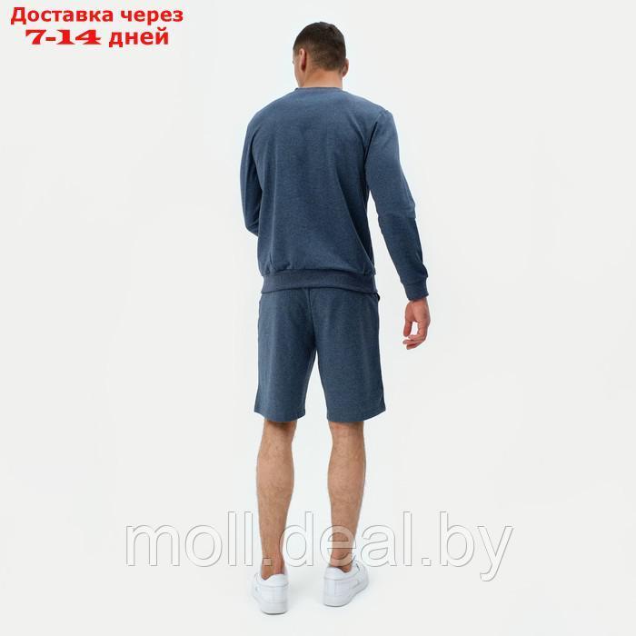 Свитшот мужской MINAKU: Casual collection MAN цвет индиго меланж, размер 50 - фото 4 - id-p193966535