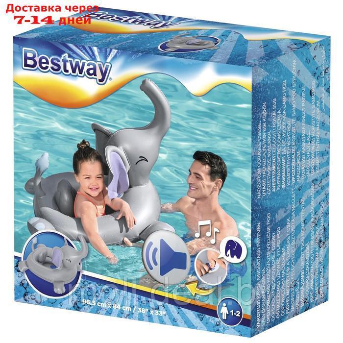 Лодочка надувная Funspeakers Elephant Baby Boat 96,5 х 84 см, со встроен.динамиком 34152 - фото 9 - id-p193970919