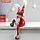 Кукла интерьерная "Дед Мороз в шапке с красными узорами, с бомбошками" 41х13х10 см, фото 3