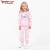 Костюм для девочки PUMA (свитшот, брюки), цвет розовый, рост 104 см (4 года)