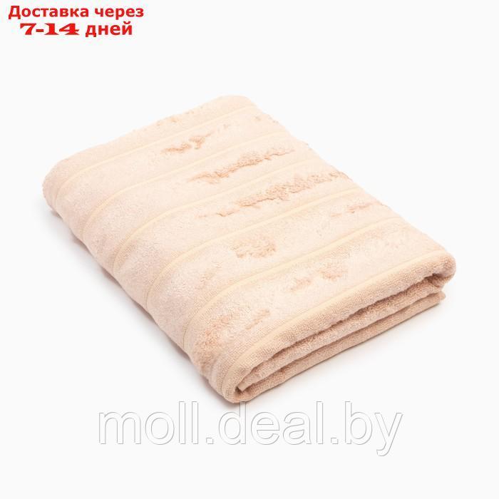 Полотенце махровое "Этель" Bamboo Biege 70х130 см, 70% хл, 30% бамбук, 450гр/м2 - фото 2 - id-p193964559