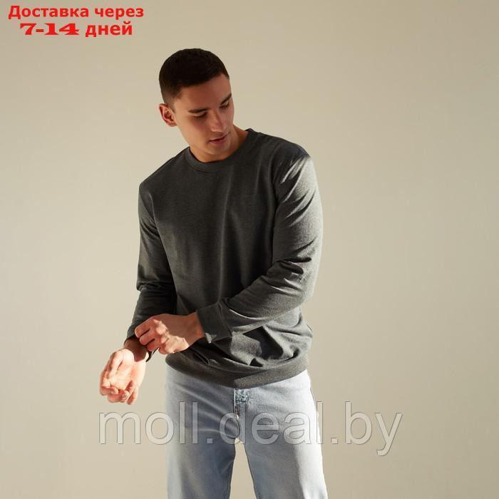 Свитшот мужской MINAKU: Casual collection MAN цвет графит меланж, размер 48 - фото 1 - id-p193966581