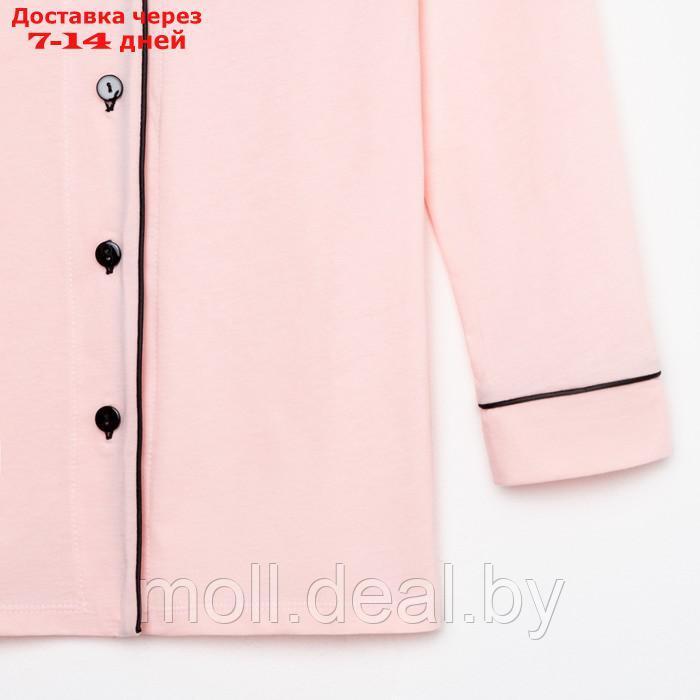 Пижама женская (рубашка и брюки) KAFTAN Shine р. 40-42, розовый - фото 9 - id-p193966585