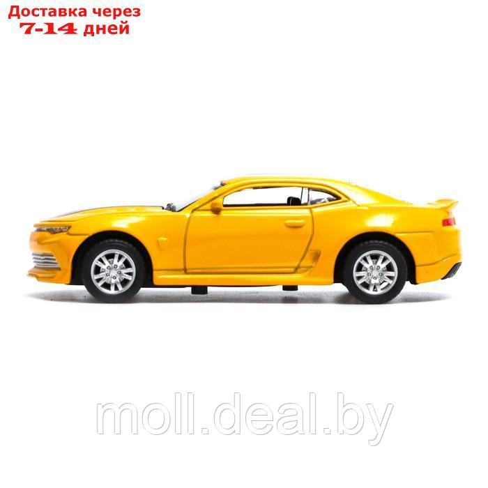 АВТОГРАД Машина металлическая "Гонка", инерционная, масштаб 1:43, цвет желтый - фото 2 - id-p194196699