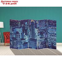 Ширма "Ночной город", 250 × 160 см