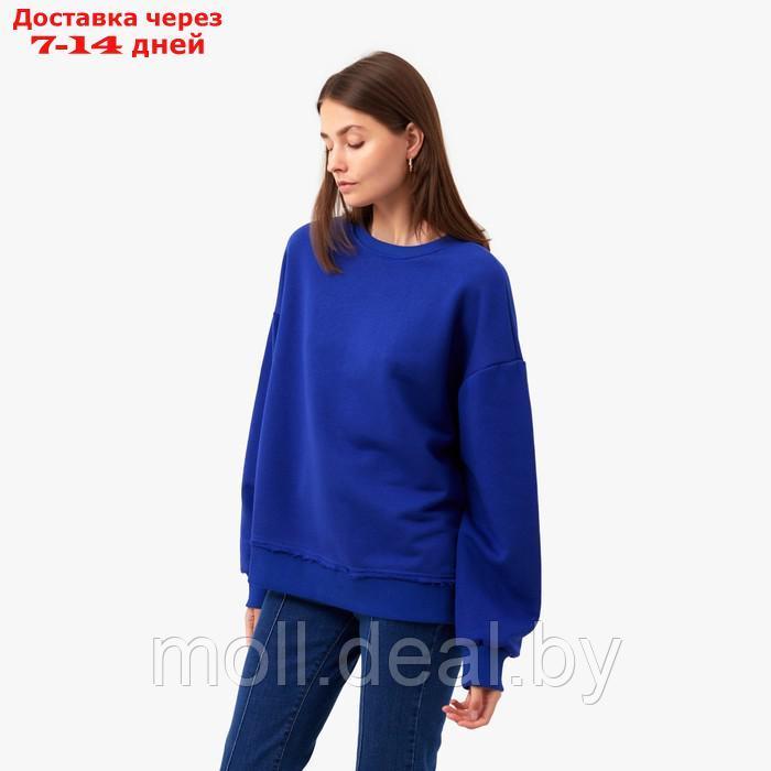 Джемпер (свитшот) женский MINAKU: Casual Collection цвет электро, р-р 42-44 - фото 3 - id-p193966636