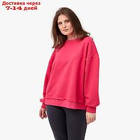 Джемпер (свитшот) женский MINAKU: Casual Collection цвет фуксия, р-р 50-52