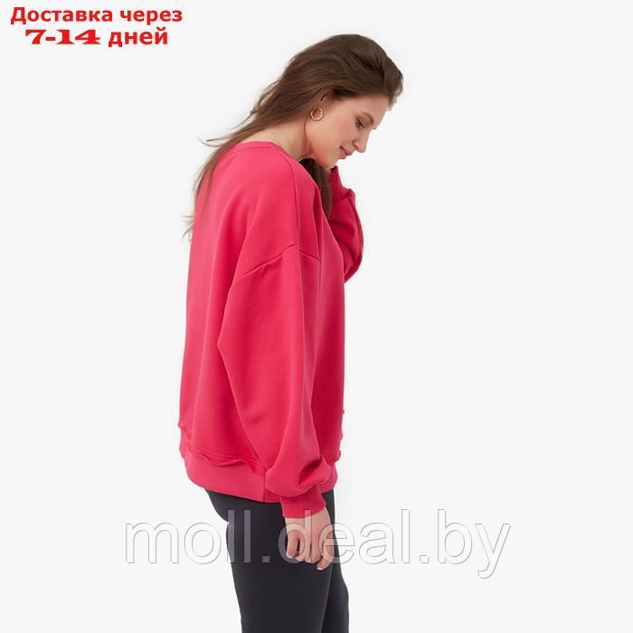 Джемпер (свитшот) женский MINAKU: Casual Collection цвет фуксия, р-р 50-52 - фото 3 - id-p193966637