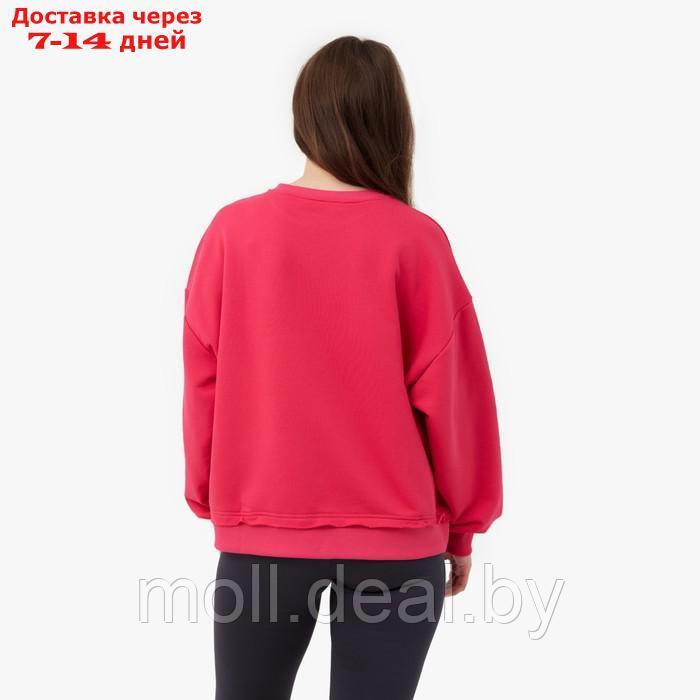 Джемпер (свитшот) женский MINAKU: Casual Collection цвет фуксия, р-р 50-52 - фото 4 - id-p193966637