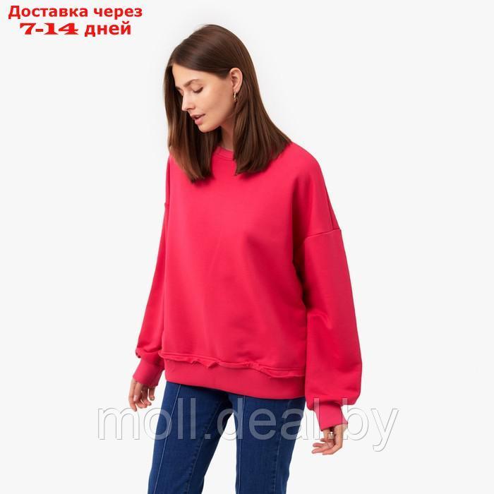 Джемпер (свитшот) женский MINAKU: Casual Collection цвет фуксия, р-р 42-44 - фото 3 - id-p193966655