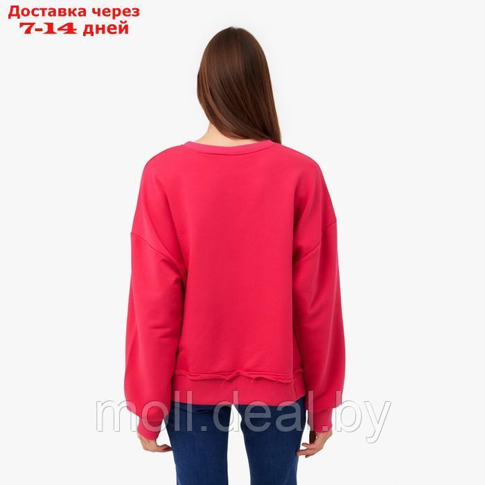 Джемпер (свитшот) женский MINAKU: Casual Collection цвет фуксия, р-р 42-44 - фото 5 - id-p193966655