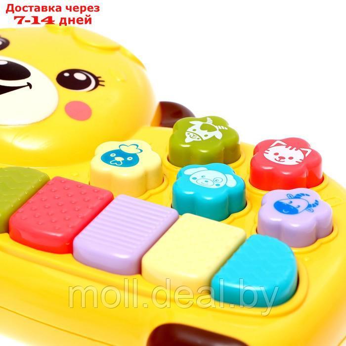 Музыкальная игрушка "Любимый друг", звук, свет, жёлтый мишка - фото 2 - id-p193971352