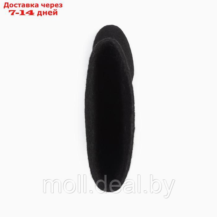 Валенки мужские с резиновой подошвой, цвет чёрный, размер 44 - фото 4 - id-p194193718
