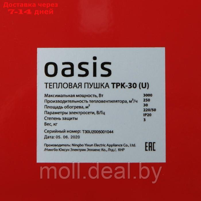 Тепловая пушка Oasis TPK-30, электр., 1/2/3 кВт, 250 м3/час, до 30 м2 + СВЕРЛА В ПОДАРОК - фото 5 - id-p194195765