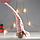 Кукла интерьерная "Дед Мороз в розовом колпаке с кружочками" длинные ножки 56х13х9 см, фото 3