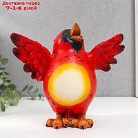 Сувенир полистоун "Красная птица" 18х10,5х19,5 см