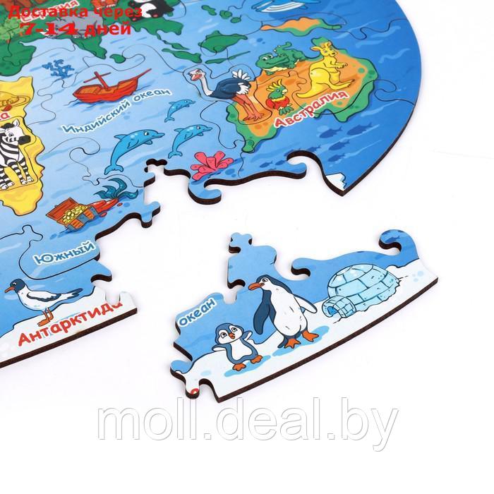 Фигурный пазл "Карта мира. Животные" 01121 - фото 3 - id-p193967182