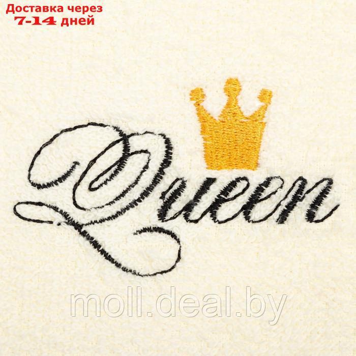 Набор полотенец "Queen & King" 30х60 см-2 шт, 100% хлопок, 340г/м2 - фото 3 - id-p194195945