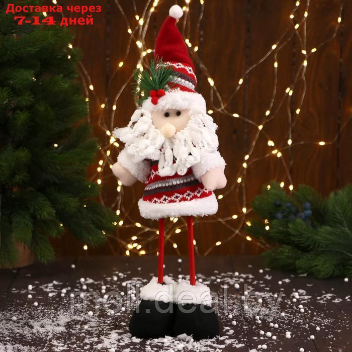 Мягкая игрушка "Дед Мороз" с ёлочкой длинные ножки 14*36 см - фото 1 - id-p193969075