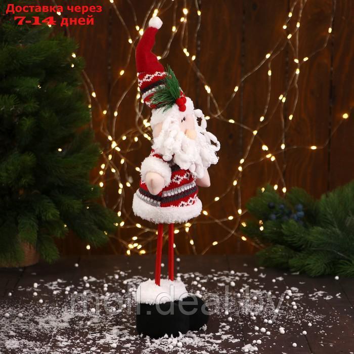 Мягкая игрушка "Дед Мороз" с ёлочкой длинные ножки 14*36 см - фото 2 - id-p193969075