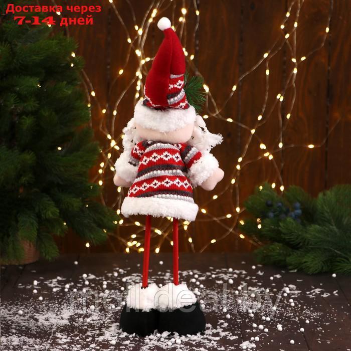 Мягкая игрушка "Дед Мороз" с ёлочкой длинные ножки 14*36 см - фото 3 - id-p193969075