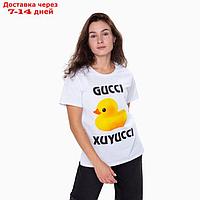 Футболка женская GUCCI XUYUCCI, цвет белый, размер 44