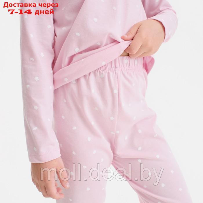 Пижама детская (джемпер, брюки) KAFTAN "Sister", размер 30 (98-104), цвет розовый - фото 5 - id-p193963388