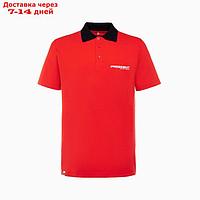 Поло President Sport, XS, цвет красный, 100% хлопок,пике 190 г/м2