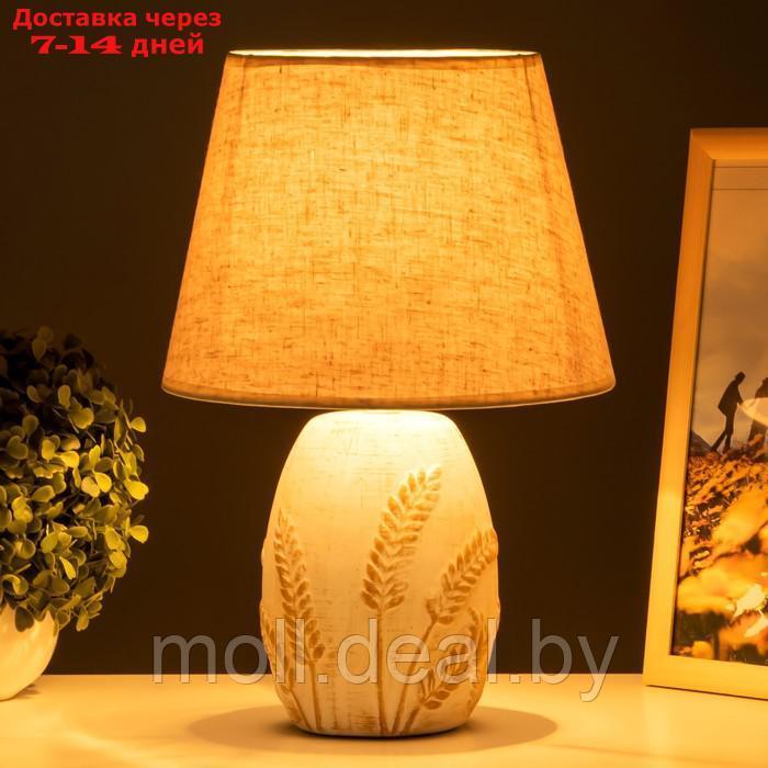 Настольная лампа Шервуд E14 40Вт бело-золотой 24х24х36 см - фото 2 - id-p194197142
