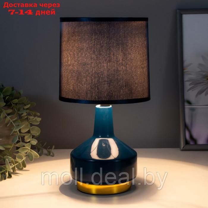 Настольная лампа Берта E14 40Вт синий 14х14х30,5 см - фото 2 - id-p194197143