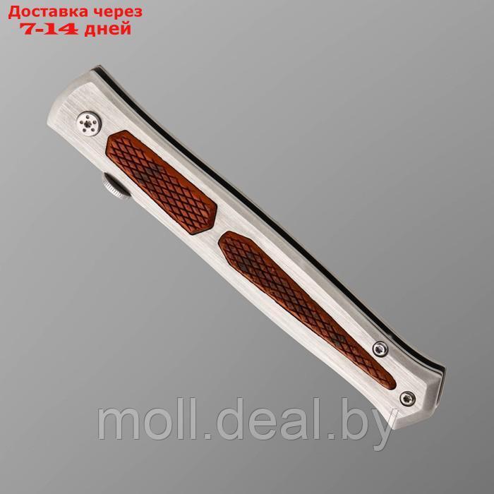 Нож складной, автоматический "Стилет" сталь 440, рукоять - сталь, 22 см - фото 3 - id-p193969244